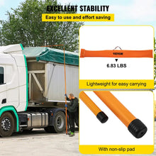 VEVOR Load Height Measuring Stick, 20' Sturdy Fiberglass Truck Height Stick with Adjustable Pole, Non-conductive Truck Height Measuring Stick with Carrying Bag, Height Stick for Trucks, Car Haulers