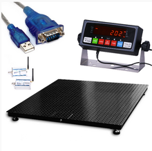 PS-10KFWL Series 10,000 x 1 lb Wireless Platform Pallet Floor Scale with RF Wireless Indicator