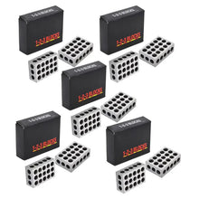 5 Pair of Matched 1 x 2 x 3 Accuracy Parallel Blocks, 23-Hole 0.0002 Inch Alloy Steel 123 Parallel Block Set