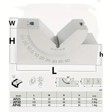 Milling Machine Precision Parts Adjustable Degrees Angle Gauge, V Block Angler Block, AP25 AP30 AP46, Precision Measurement Tools