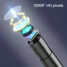 Industrial Endoscope, 8mm HD Digital Borescope Inspection Camera 4.3 Inch IPS LCD Screen IP67 Waterproof Snake Camera With 8 LED Lights, 15/20/30m Semi-Rigid Cable, Auto Repair Plumbing House Auxiliary Inspection
