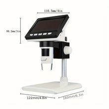 1080P HD Digital Microscope with 8 LED Lights and 1000X Magnification for Realistic Biological and Electron Imaging