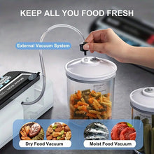 MS175 Vacuum Sealer Machine for Food Preservation, Nozzle Type, Compatible with Mylar Bags, Adjustable Vacuum and Sealing Time, Automatic and Manual Mode