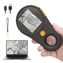 500X Digital Handheld Microscope - Portable Super Macro Lens For Maintenance, Welding, And Scientific Research, With LED Lighting And Adjustable Focus, Compatible With Windows Vista/XP/7/8/10/11 (Available In White Or Black)