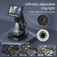 Inskam 1000X Digital Microscope With 8 Led Lights - High-Definition Real Shot, Usb/Battery Powered, Avi Video Capture, Black & White