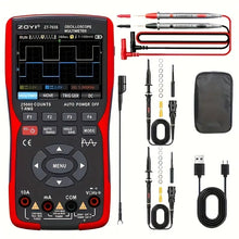3 in1 handheld oscilloscope multimeter with built-in battery rechargeable dual channel 50MHz