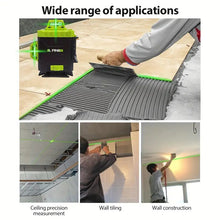 L FINE 16 Line 4D 360° Rotary Green Level Self Leveling Measure Tool New
