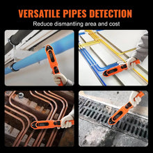 VEVOR Pipe Locators, 100ft/30m PVC Pipe Locators Underground, IP67 Waterproof Pipe Blockage Detector with Adjustable Sensitivity, Sewer Wall Scanner Plumbing Tool for PVC Plastic Metal Water Pipes