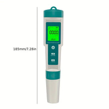 GOXAWEE Portable 7-in-1 Water Quality Tester, PH/ORP/EC/TEMP/SALT/S.G/TDS LCD Water Salinity Tester, Multifunctional Analysis Instrument, Drinking Water Aquariums Hydroponic Cooking Tester, High Accuracy Water Tester For Pools