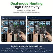 NOYAFA, NF-8506 Network Cable Tester With IP Scanner, TDR CAT5 CAT6 Ethernet Cable Tester, PoE PingTest, Network Speed Test, Port Flashing, Network Tester Cable Toner For RJ11 RJ45 Ethernet LAN