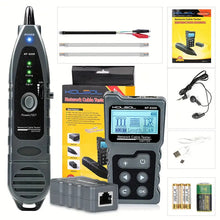 KOLSOL NF-8209 LCD Display Measure Length Lan Cable POE Wire Checker Cat5 Cat6 Lan Test Network Tool Scan Cable Wiremap Tester