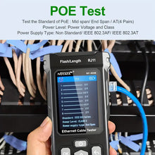 NOYAFA, NF-8506 Network Cable Tester With IP Scanner, TDR CAT5 CAT6 Ethernet Cable Tester, PoE PingTest, Network Speed Test, Port Flashing, Network Tester Cable Toner For RJ11 RJ45 Ethernet LAN