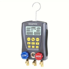 TOMSHOO Pressure Gauge Refrigeration Digital Vacuum Pressure Manifold Tester Meter Heating Ventilation And Air Conditioning Temperature Tester Valves Tool Kit
