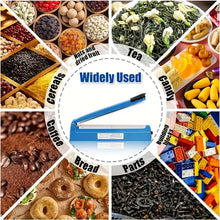 Impulse Sealer 11.81inch, Manual Heat Seal Machine with Adjustable Heating Mode, ABS Shrink Wrap Bag Sealers for Plastic Mylar PE PP Bags, Portable Poly Bag Sealing Machine with Extra Replace Kit