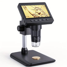 1080P HD Digital Microscope with 8 LED Lights and 1000X Magnification for Realistic Biological and Electron Imaging
