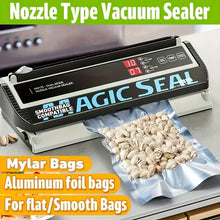 MS175 Vacuum Sealer Machine for Food Preservation, Nozzle Type, Compatible with Mylar Bags, Adjustable Vacuum and Sealing Time, Automatic and Manual Mode