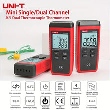 1pc UNI-T Digital Thermometer Contact Dual K/J Type Thermocouple High Precision Temperature Tester