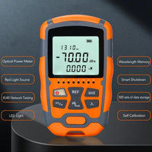 Handheld Optical Power Meter Multifunctional Optical Fiber Cable Tester with LED Light 30MW
