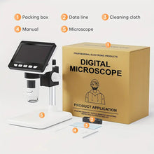 1080P HD Digital Microscope with 8 LED Lights and 1000X Magnification for Realistic Biological and Electron Imaging