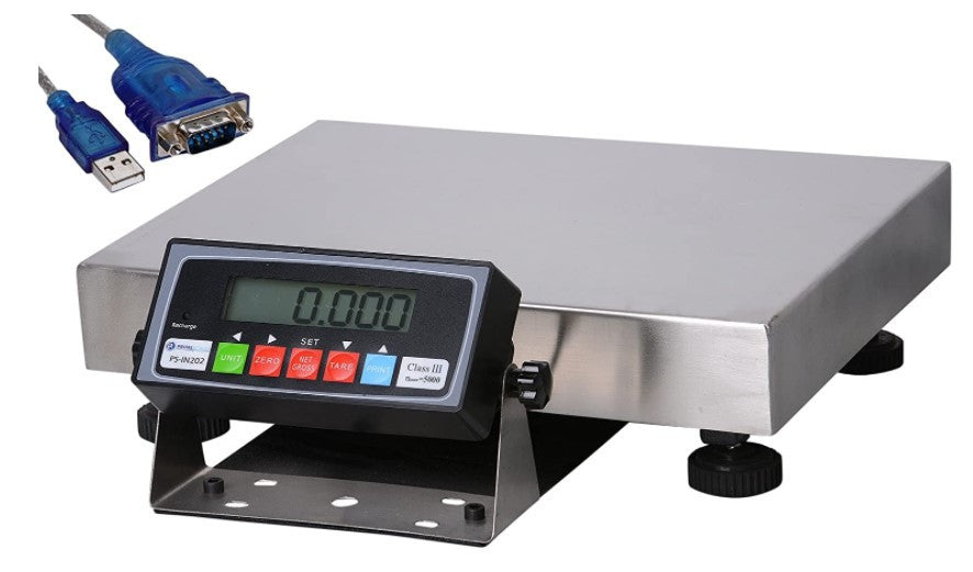 PS-B130 130lb x 0.005 lb Digital Bench Scale | Scale Depot