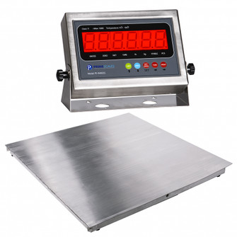Prime 5000x1lb 4x4 Stainless Steel Floor / Pallet Scale + PS-IN202SS Package