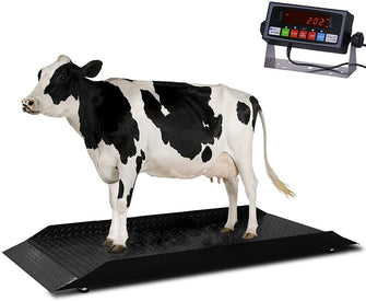 PS-4KCS 84" x 30' x 4" 4000lbs x 0.5lbs Livestock / Animal / Cattle  Alleyway Scale