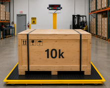 24" x 24" Floor Scale with Pit Frame for above & in-ground use 2500 lbs