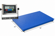 Heavy duty Industrial 24” x 36” Floor Scale 2’x3’ Pallet Scales 1000 lbs x .2 Ib
