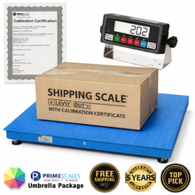 Heavy Duty 40" x 40" Platform Floor Scale – 10,000 lb Capacity with PS-IN202 Digital Indicator