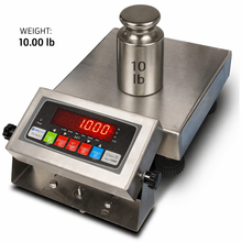 Prime Scales 9"x9" Bench Scale 20lb x 0.005 lb Stainless Steel Washdown NEW