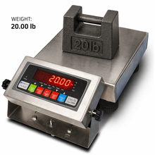 Prime Scales 9"x9" Bench Scale 20lb x 0.005 lb Stainless Steel Washdown NEW