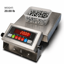 Prime Scales 9"x9" Bench Scale 20lb x 0.005 lb Stainless Steel Washdown NEW