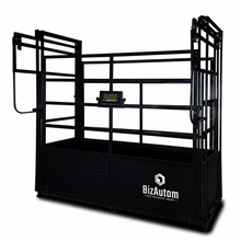 BizAutom Livestock Caged Cattle Scale with Premium Digital Weight Indicator