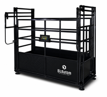 BizAutom Livestock Caged Cattle Scale with Premium Digital Weight Indicator