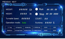 WM-K120  Stretch Wrap / Pallet Wrapper / Wrapping Machine with Built-in Weight and Height Measurements and Label Printer