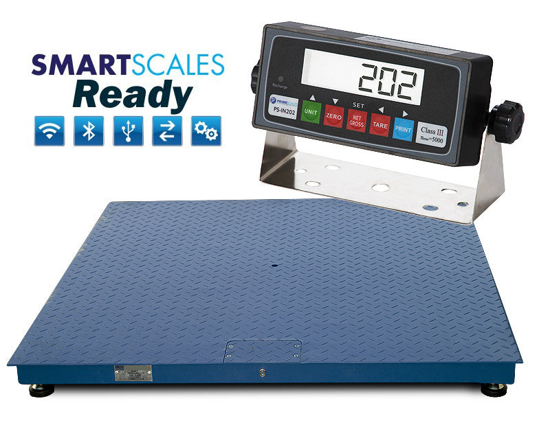 New 10k lbs x 1lb 4'x8' Pallet Floor Scale & Indicator | Scale Depot