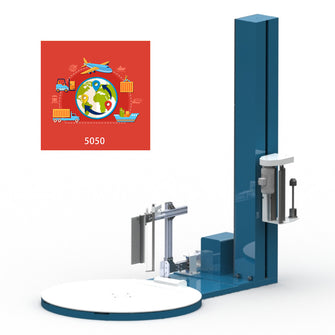 PS-K120FZ Fully Automatic Stretch Wrapping Machine with Built-in Scale and Label Printer 50-50 Super Deal Package