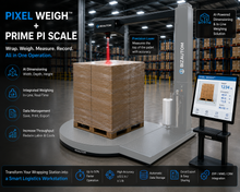 BizAutom Pixel Weigh™ + Prime PI Scale - The World's First AI Pallet Dimensioning & Weighing System for Stretch Wrappers