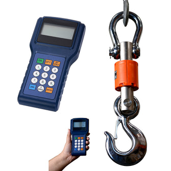 Prime Scales 6600lb Wireless Crane Scale / Industrial Hanging Scale with Remote Handheld Unit