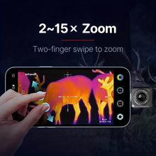 InfiRay Xinfrared T2 Thermal Imaging Camera for Smartphones - USB Powered, Aluminum Alloy, Outdoor Hunting & Detection, Night Vision, No Battery Required, Wide Field of View - Black