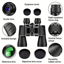 180x100 Powerful Binoculars Day/Low Optics Hunting Outdoor Camping With Case