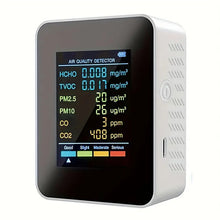 6 In 1 Meter Air Quality Monitor PM2.5 PM10 HCHO TVOC For Detector LCD Display Gas Detector Sensor Analyzer