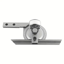 Universal Bevel Protractor, 360° Steel Angle Finder Measuring Ruler With Magnifying Glass Angle Measuring Protractor US