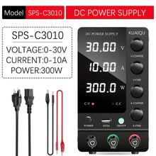 DC Power Supply Variable, 30V 10A Adjustable Switching Regulated DC Bench Power Supply with Output Switch High Precision 4-Digit LED Display, Benchtop Lab Power Supplies with 5V/2A USB Port