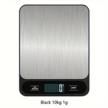 Food Scale, 10kg/22lb Digital Kitchen Scale Weight Grams And Ounces For Baking Cooking Coffee Package Postage, 6 Units With Tare Function, LCD Display, Easy Clean Stainless Steel
