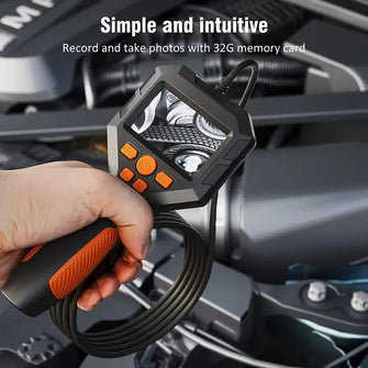 Inspection Camera With Light, Digital Industrial Borescope, Video Endoscope, Scope Camera, 2.8" IPS Screen, Flexible Probe, 1080p, Tool For Home, Pipe, Automotive