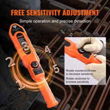 VEVOR Pipe Locators, 100ft/30m PVC Pipe Locators Underground, IP67 Waterproof Pipe Blockage Detector with Adjustable Sensitivity, Sewer Wall Scanner Plumbing Tool for PVC Plastic Metal Water Pipes