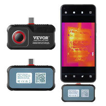 VEVOR Thermal Imaging Camera for Android, 256 x 192 IR Resolution Infrared Thermal Imager with Visual Camera, 25Hz Refresh Rate Thermal Camera for Smartphone/Tablet, -4-1022F Temperature Range, IP54
