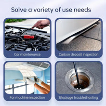 Endoscope Camera with Light - Inspection Borescope Camera with 4.3" IPS Screen, 1920P HD Snake Camera with 8 LED Lights, 16.4FT Semi-Rigid Cord Bore Scope, IP67 Waterproof Endoscope for Sewer