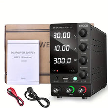 DC Power Supply Variable, 30V 10A Adjustable Switching Regulated DC Bench Power Supply with Output Switch High Precision 4-Digit LED Display, Benchtop Lab Power Supplies with 5V/2A USB Port